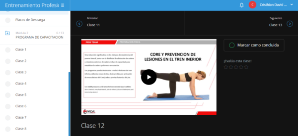 p4 ENTRENAMIENTO PROFESIONAL DEL CORE